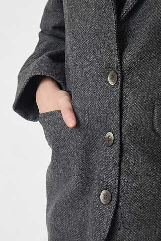 Kaşe Blazer Ceket Antrasit - 4