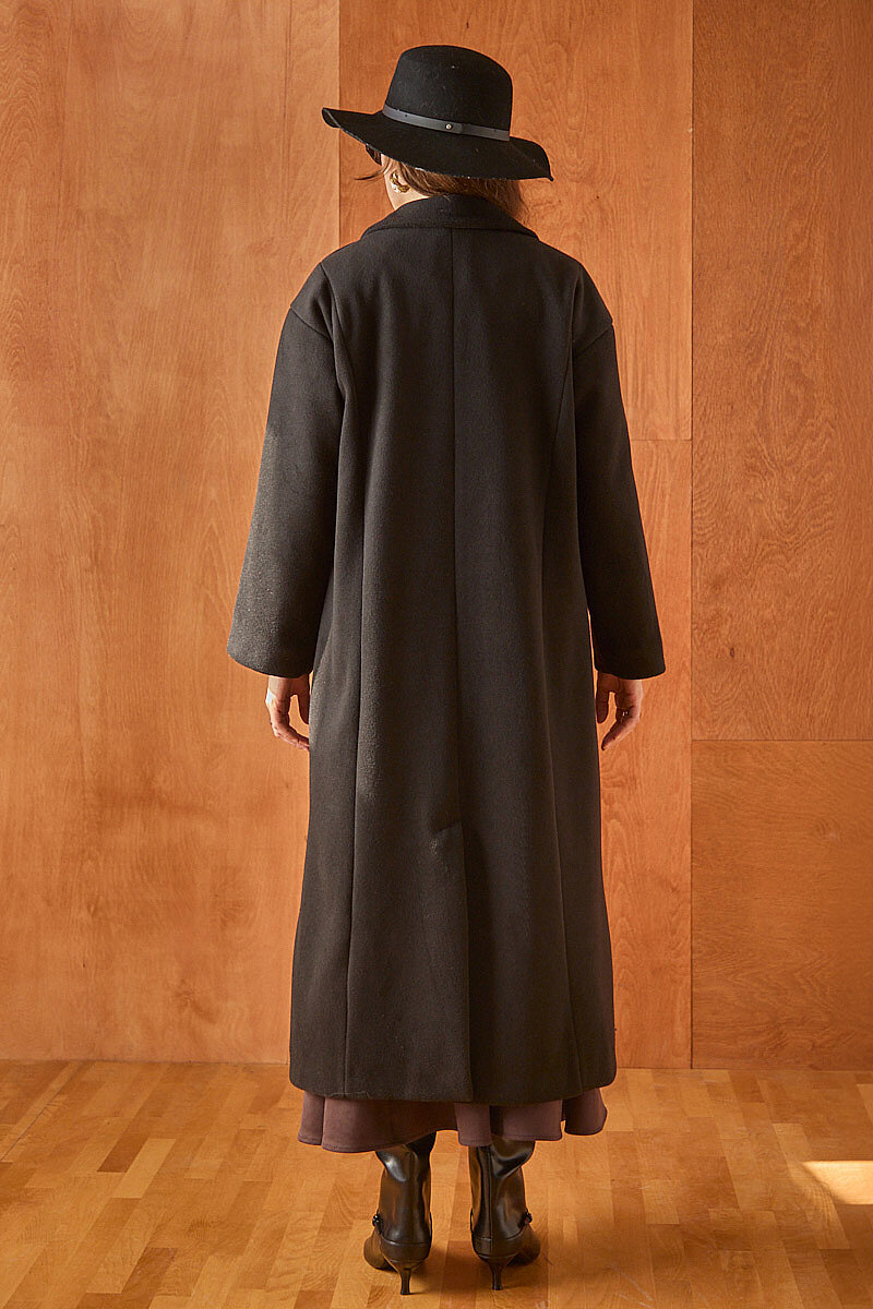 Kaşe Kaban Siyah - 7