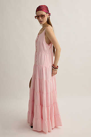 Kat Kat Jile Elbise Pembe - 4