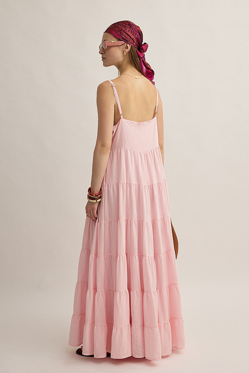 Kat Kat Jile Elbise Pembe - 5