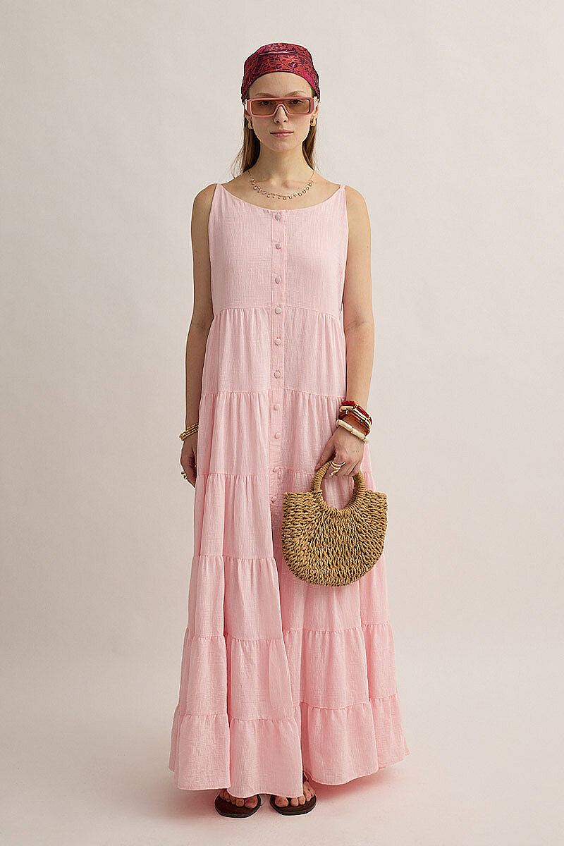 Kat Kat Jile Elbise Pembe - 6