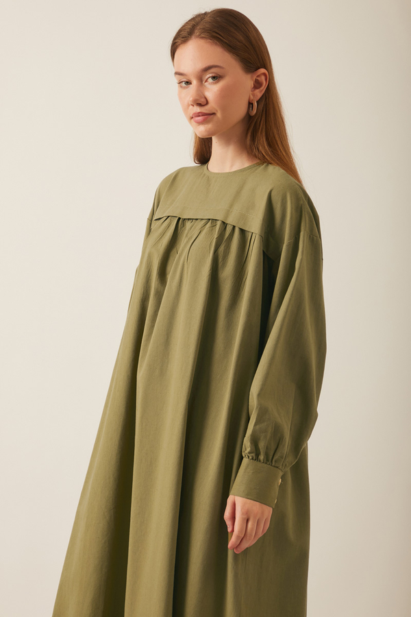 Kayra Yelekli Elbise Takım Haki - 2