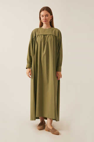 Kayra Yelekli Elbise Takım Haki - 1