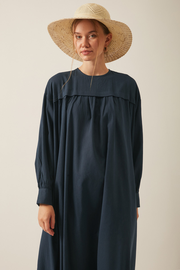 Kayra Yelekli Elbise Takım Lacivert - 3