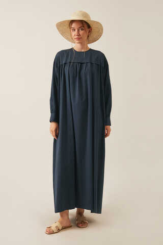 Kayra Yelekli Elbise Takım Lacivert - 2