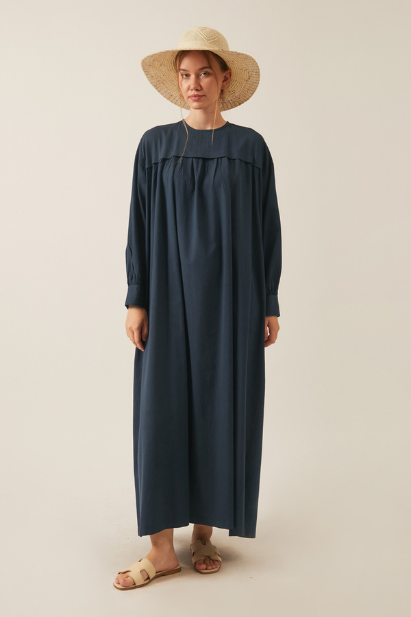 Kayra Yelekli Elbise Takım Lacivert - 2