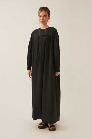 Kayra Yelekli Elbise Takım Siyah - 2