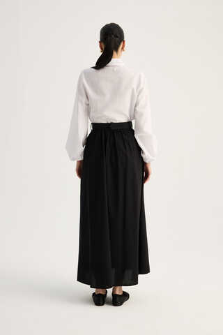 Kemerli Keten Etek Siyah - 16