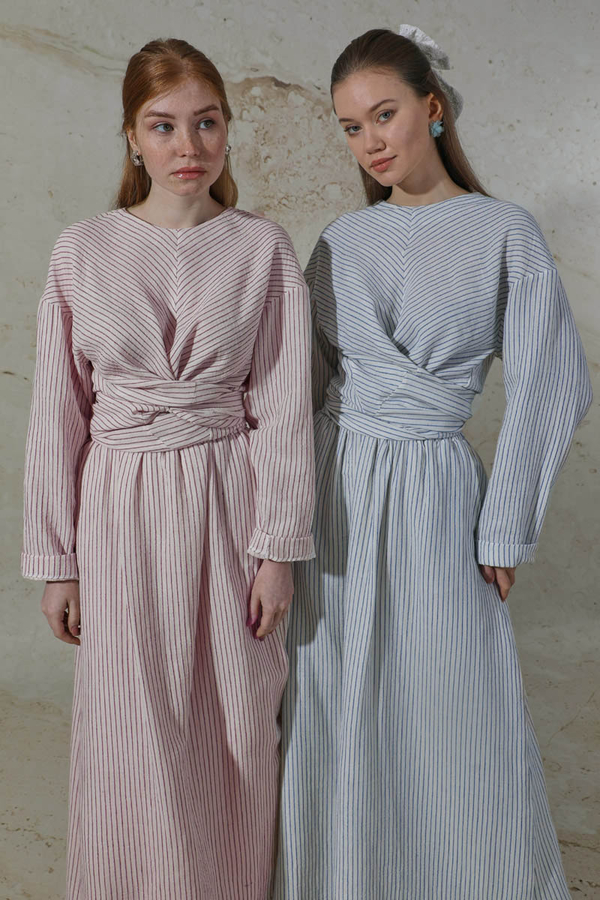 Bağlamalı Müslin Etek Takım Bordo - 2