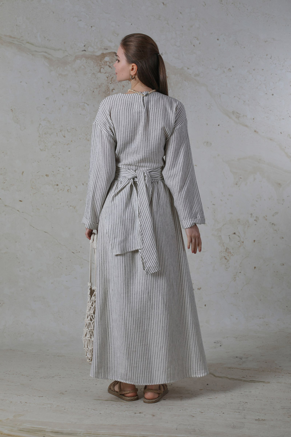 Bağlamalı Müslin Etek Takım Siyah - 6