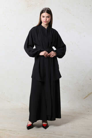 Kendinden Kemerli İkili Takım Siyah - 1