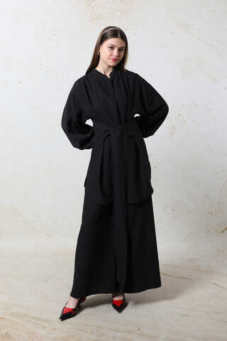 Kendinden Kemerli İkili Takım Siyah - 6