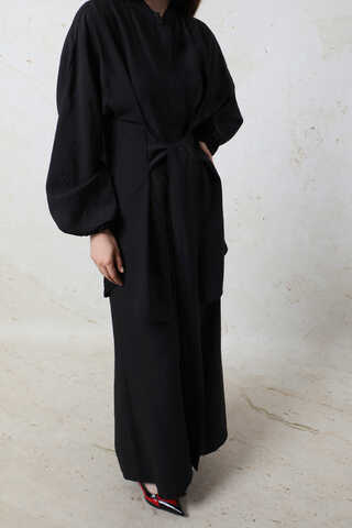 Kendinden Kemerli İkili Takım Siyah - 4