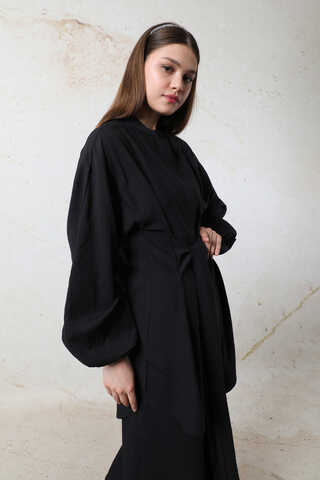 Kendinden Kemerli İkili Takım Siyah - 5