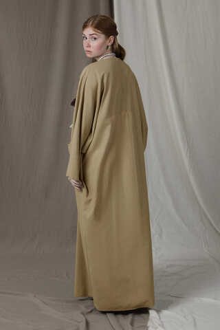 Salaş Keten Elbise Camel - 5