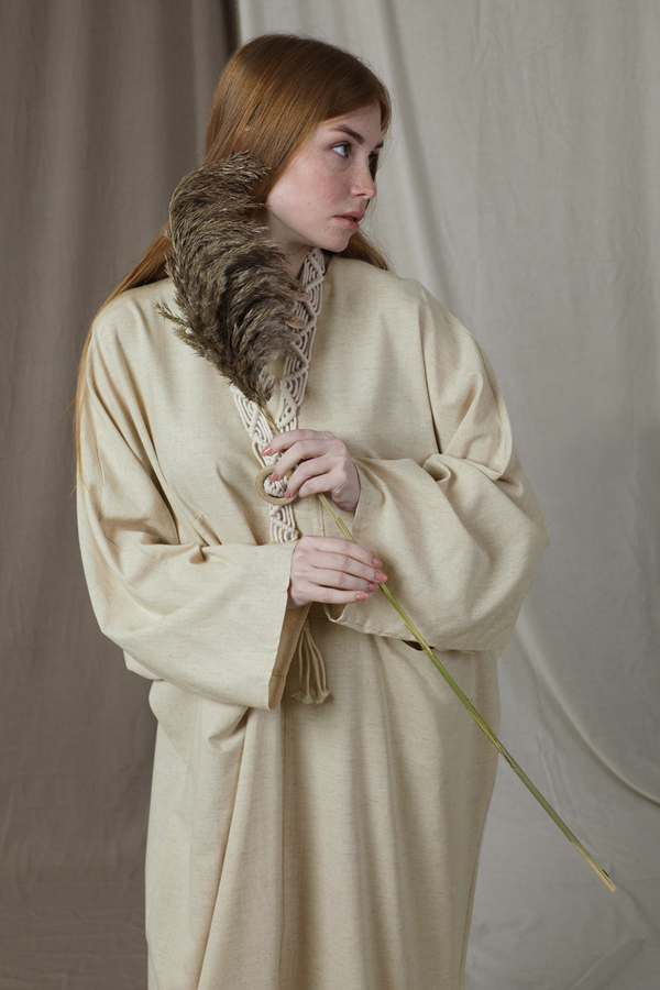 Salaş Keten Elbise Taş - 2