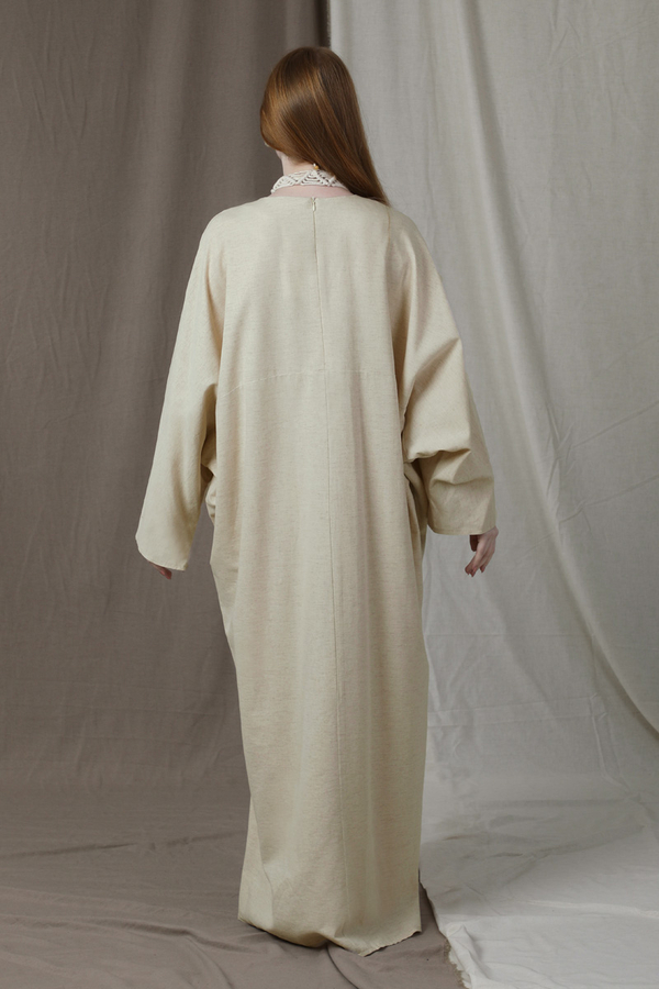 Salaş Keten Elbise Taş - 6