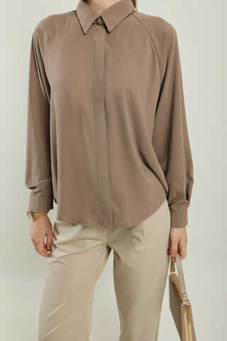 Kısa Gömlek Camel - 1