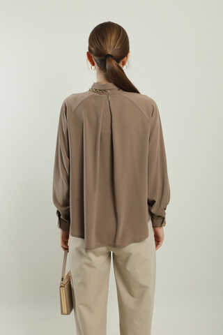 Kısa Gömlek Camel - 5