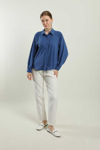 Kısa Gömlek İndigo - 2