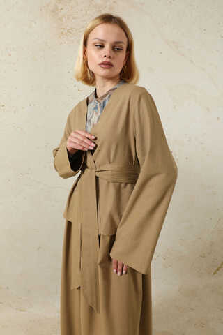 Kimonolu Etek Takım Camel - 5