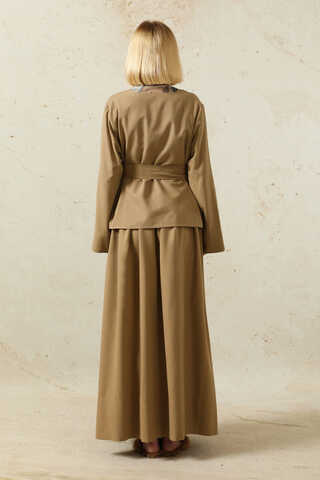 Kimonolu Etek Takım Camel - 8