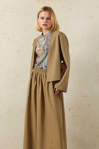 Kimonolu Etek Takım Camel - 6