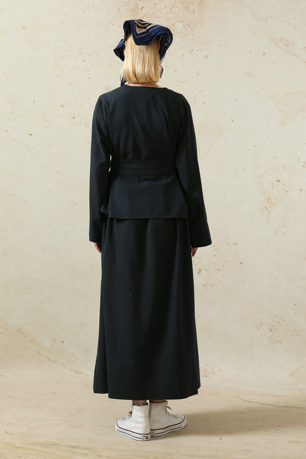 Kimonolu Etek Takım Lacivert - 9