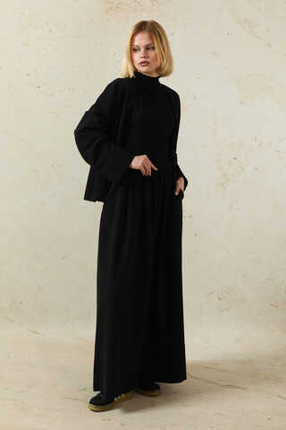 Kimonolu Etek Takım Siyah - 4