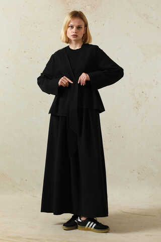 Kimonolu Etek Takım Siyah - 2