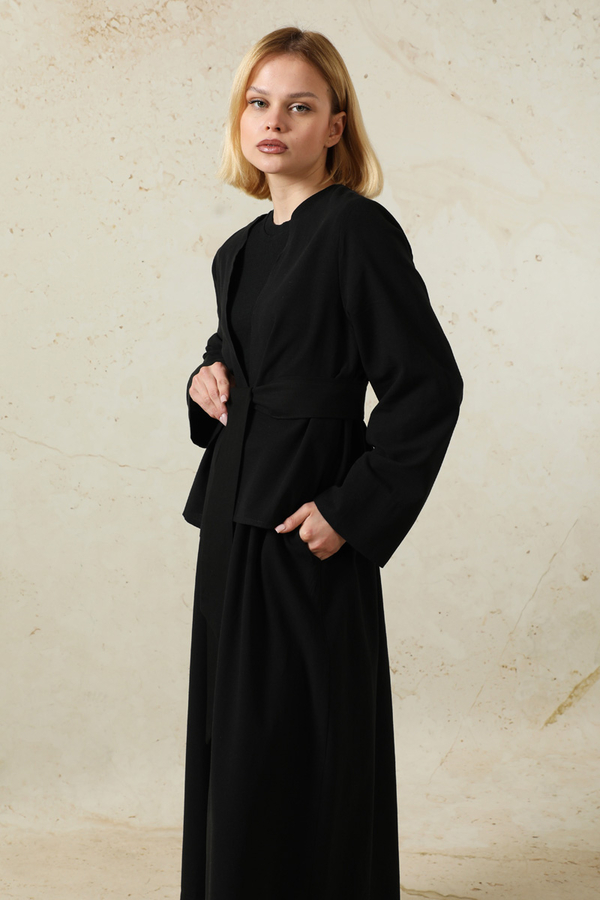 Kimonolu Etek Takım Siyah - 7