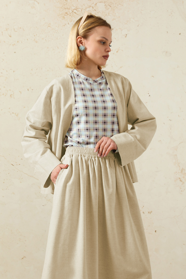 Kimonolu Etek Takım Taş - 6