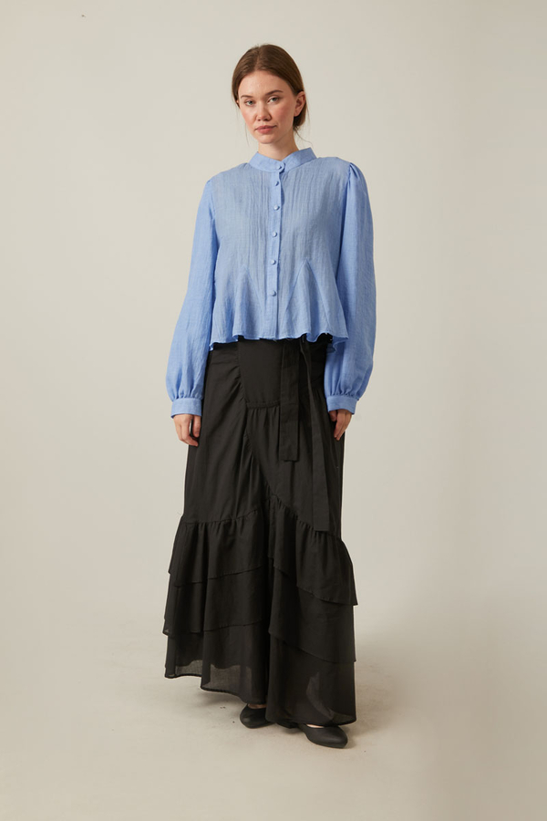 Kısa Vual Gömlek Bebe Mavisi - 2