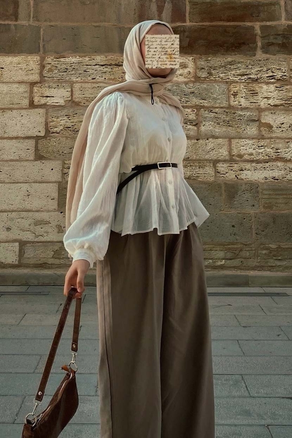 Kısa Vual Gömlek Beyaz - 2