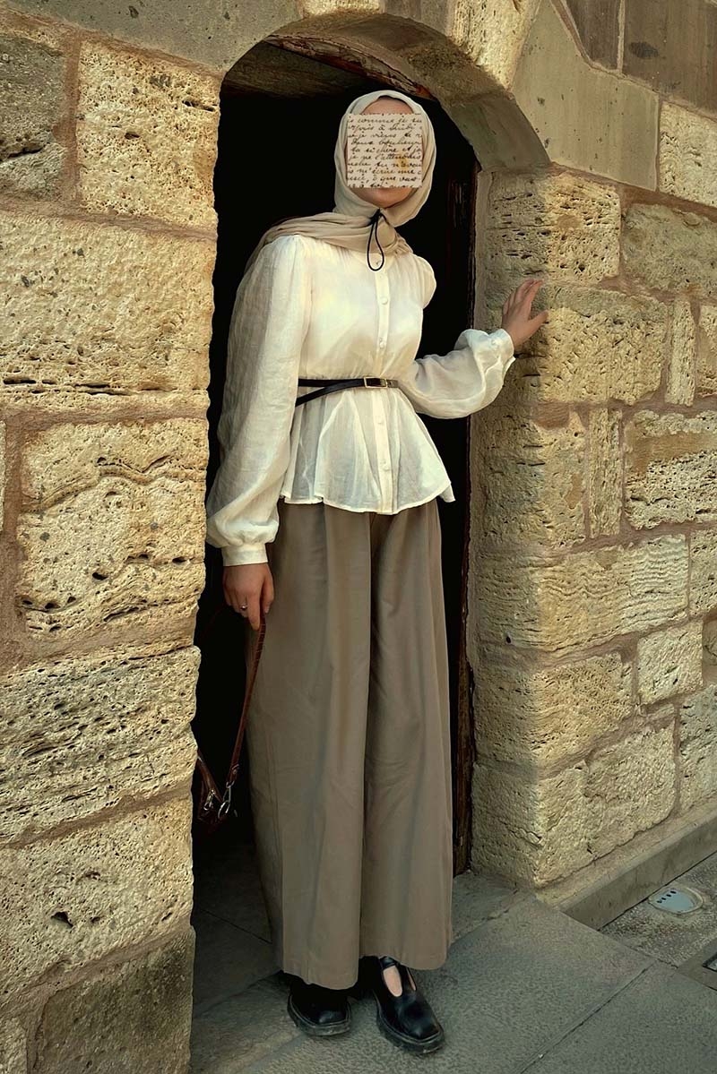 Kısa Vual Gömlek Beyaz