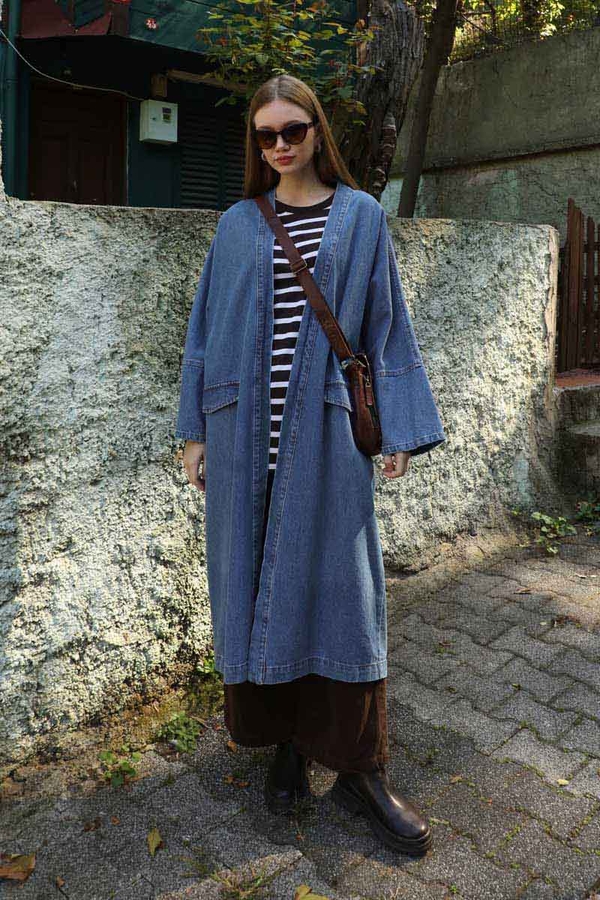 Klasik Denim Kap Açık Mavi - 3