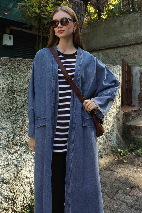 Klasik Denim Kap Açık Mavi - 4