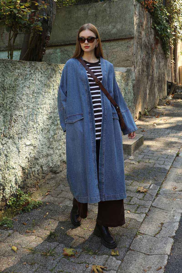 Klasik Denim Kap Açık Mavi - 1