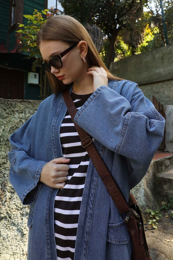 Klasik Denim Kap Açık Mavi - 7