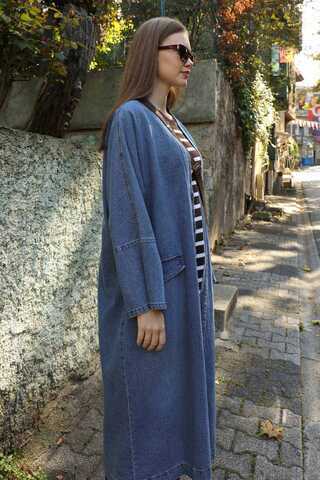 Klasik Denim Kap Açık Mavi - 5