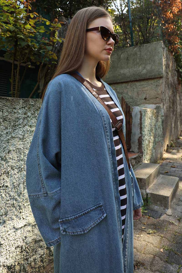 Klasik Denim Kap Açık Mavi - 6