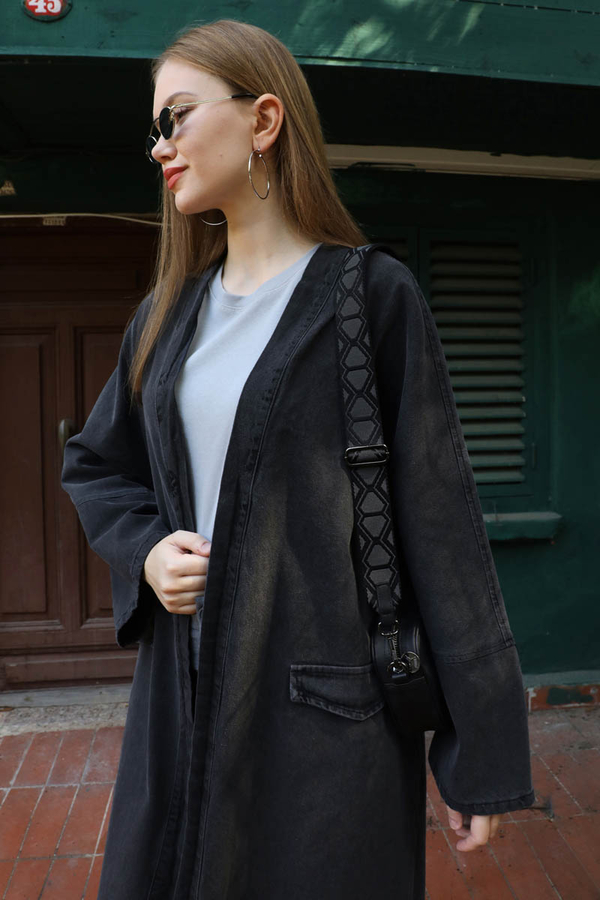 Klasik Denim Kap Siyah - 1