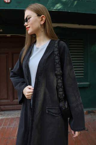 Klasik Denim Kap Siyah - 1