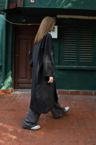 Klasik Denim Kap Siyah - 6