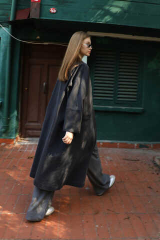 Klasik Denim Kap Siyah - 7