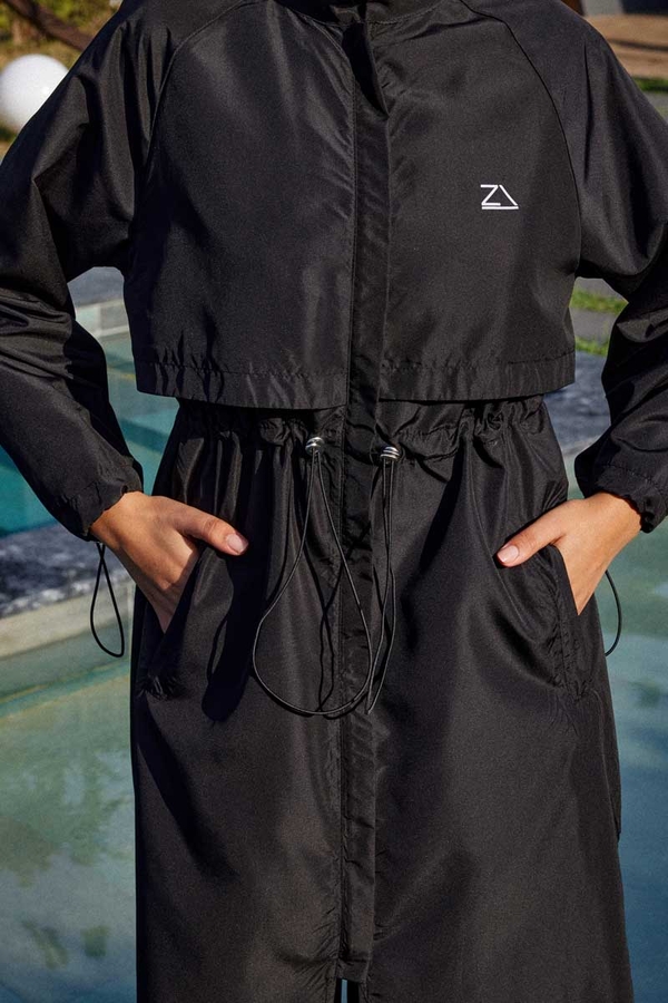 Klasik Tesettür Mayo Takımı Siyah - 15