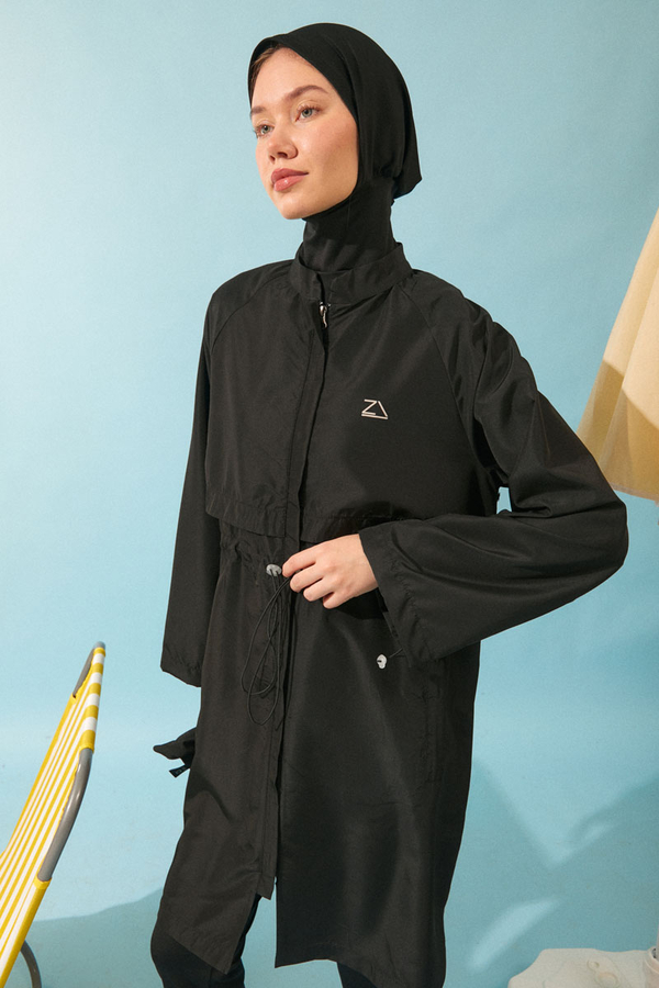 Klasik Tesettür Mayo Takımı Siyah - 6