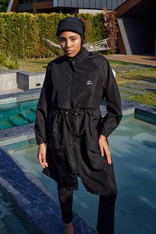 Klasik Tesettür Mayo Takımı Siyah - 12