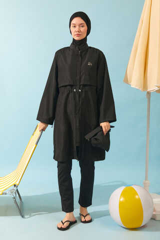 Klasik Tesettür Mayo Takımı Siyah - 2