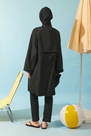 Klasik Tesettür Mayo Takımı Siyah - 11